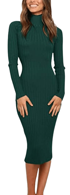 slim fit knit dress