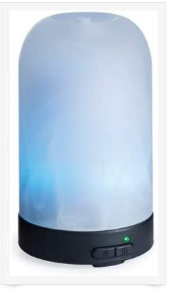 Airome Frosted Glass Medium Glass Essential Oil Diffuser|100 mL Humidifying Ultrasonic Aromatherapy