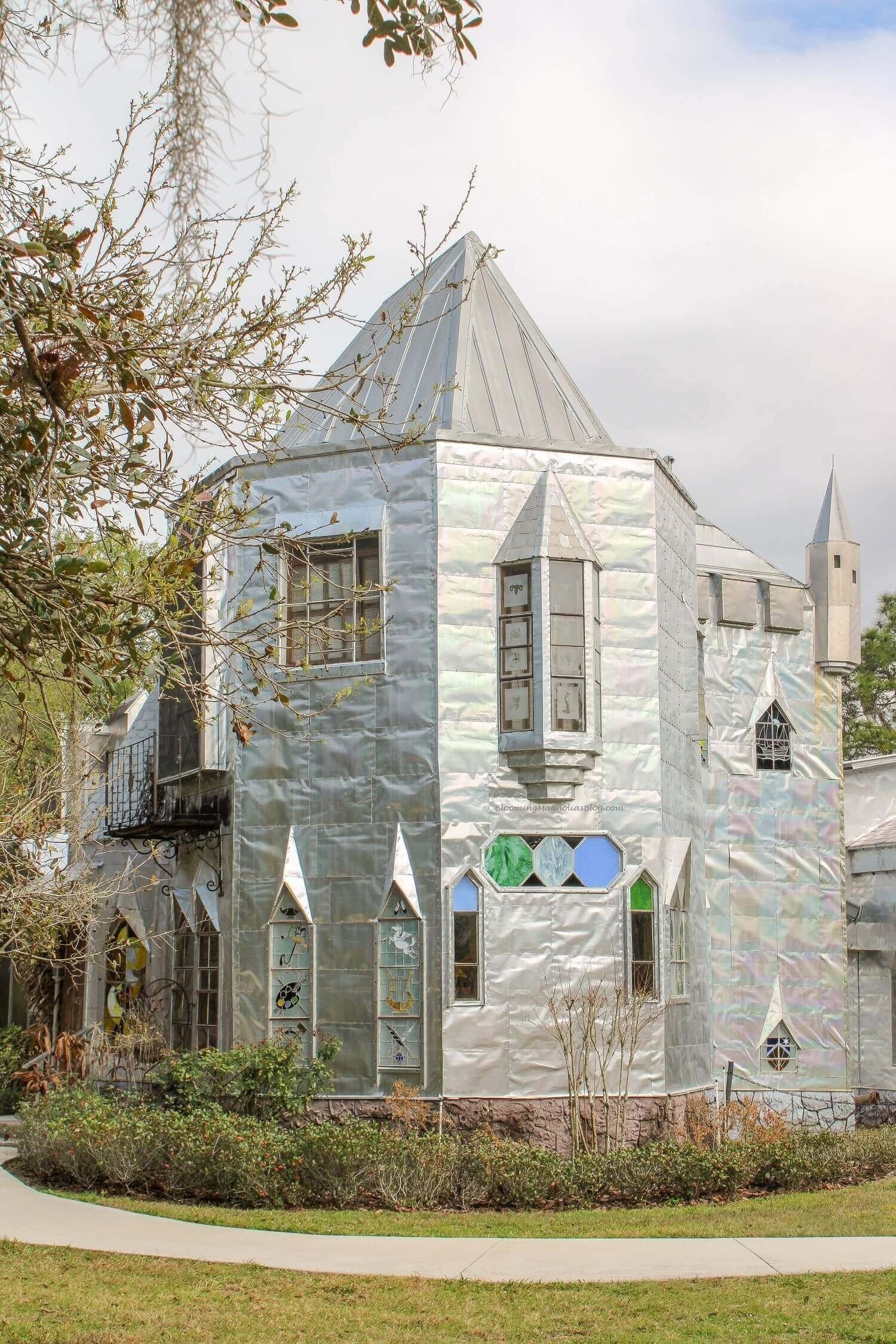 Solomon's Castle in Ona, Florida, Stained Glass windows