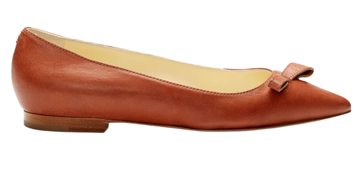 Sarah Flint Natalie flat in Saddle Vachetta