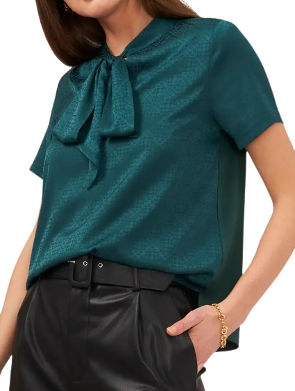 ADD TO FAVORITES Vince Camuto Tie Detail Jacquard Blouse