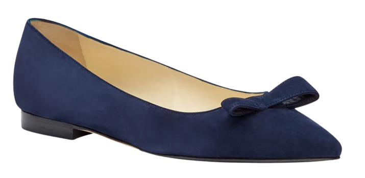 Sarah Flint Natalie flats in Navy Suede