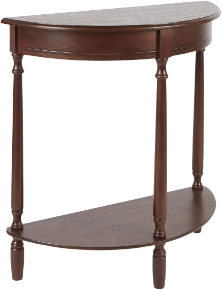 Half round accent table
