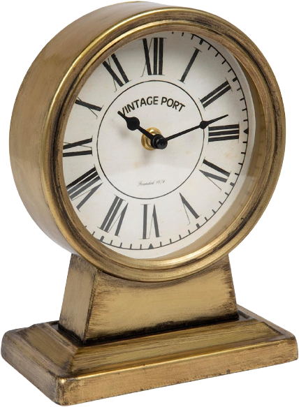 antique gold mantle clock