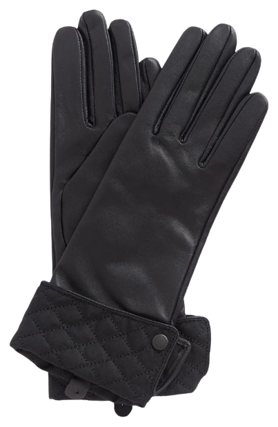 Lady Jane Quilt Cuff Leather Gloves
