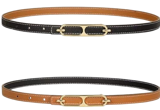 double sided leather belt