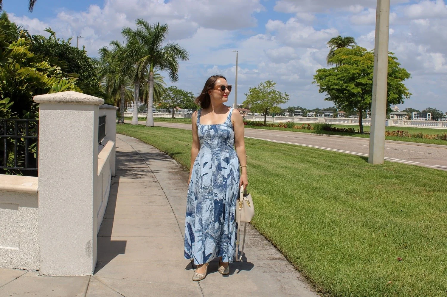 JAVANA LINEN BLEND DRESS