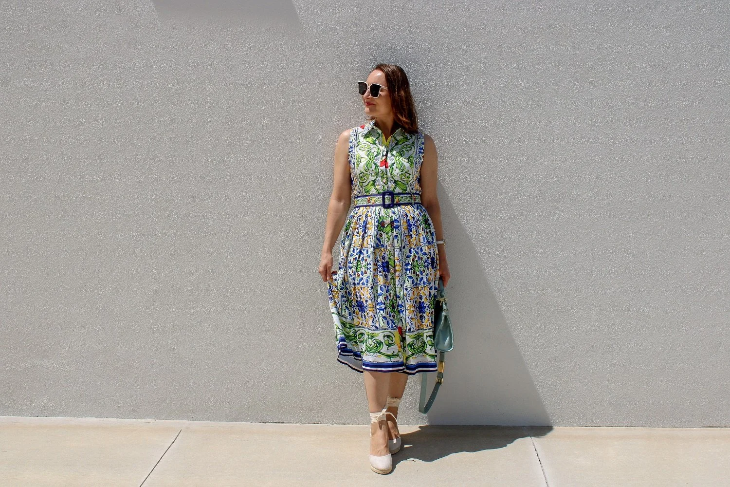 MILLIE MOSAIC TILE DRESS - MULTICOLOUR