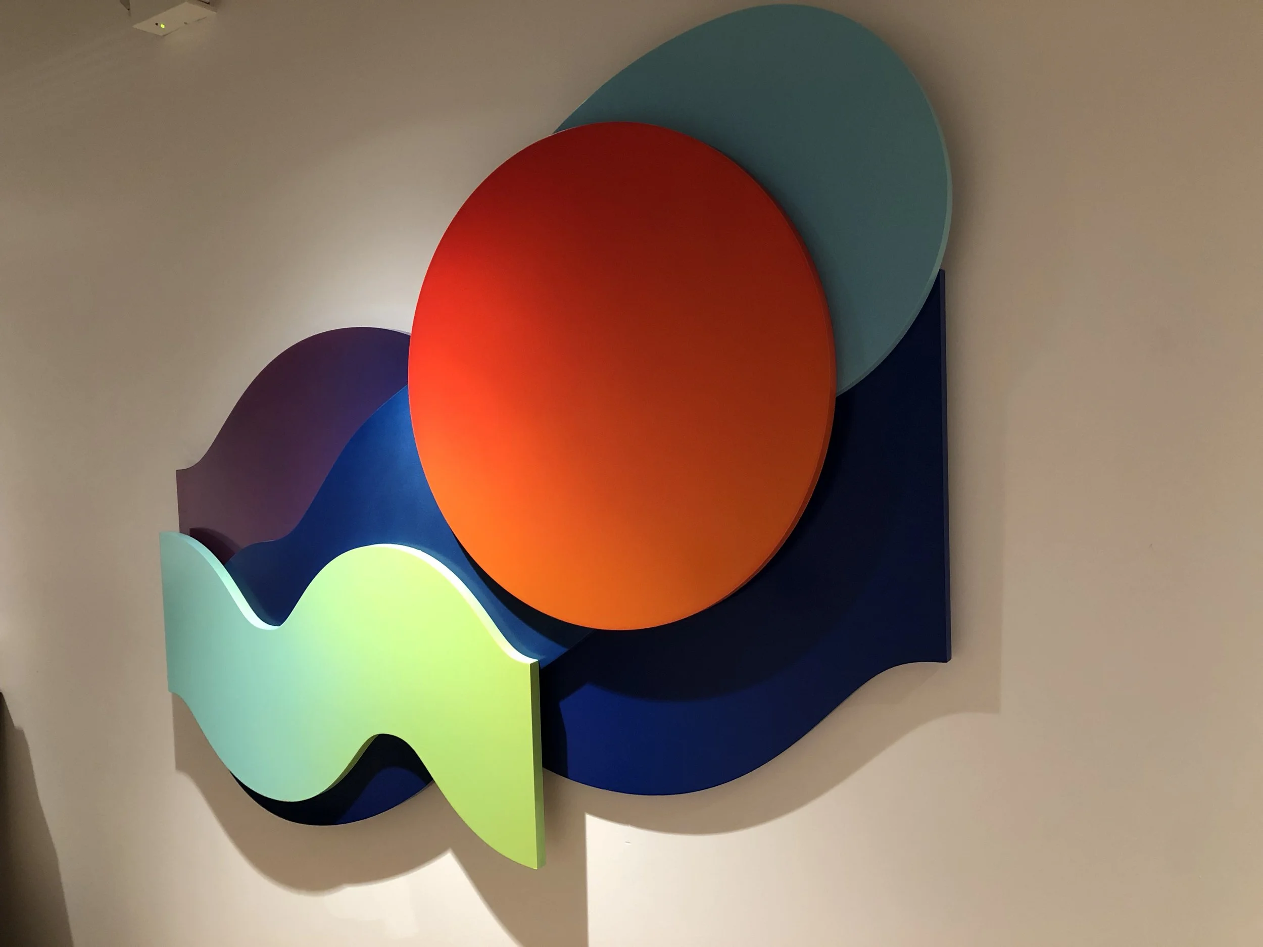 Wall Sculpture finished in tinted polyurethane