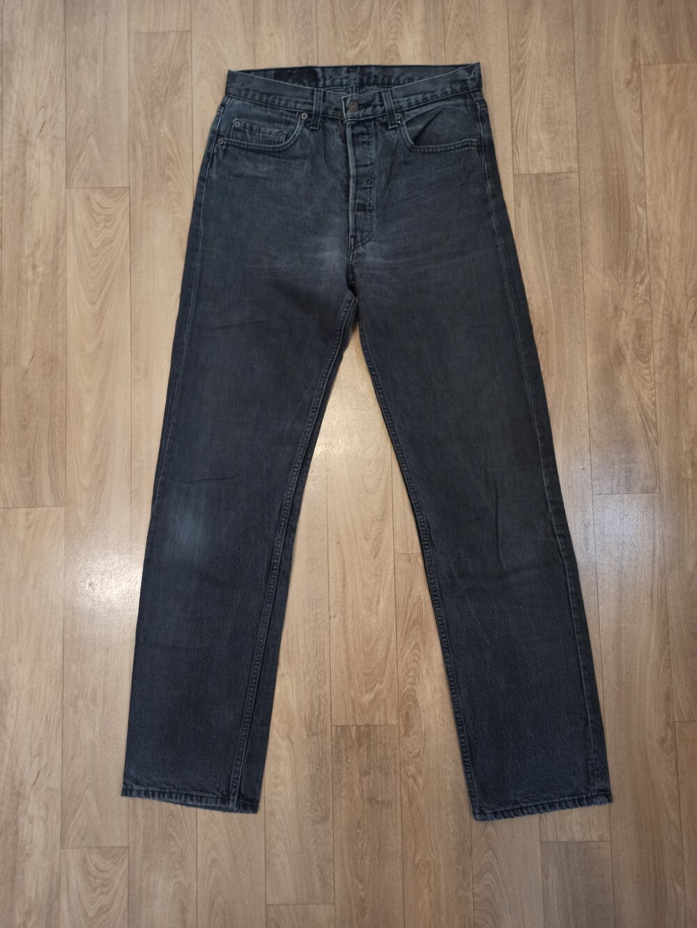 pion verdiepen Paard 80's Levi's 501s Faded Black "Made in USA" Denim (W33 L34) — Holystic  Approach