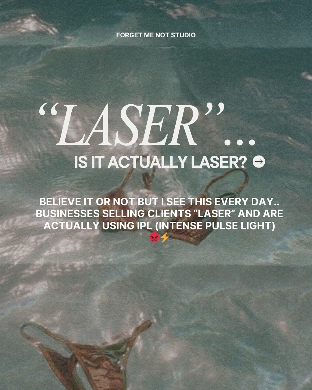 &hellip;are you really getting laser? 👀

Here at FMNS we use medical grade LASERS⚡️ to deliver safe, high-quality results across a range of skin and beauty treatments. Our team is specially trained in using advanced laser technology, so you&rsquo;re