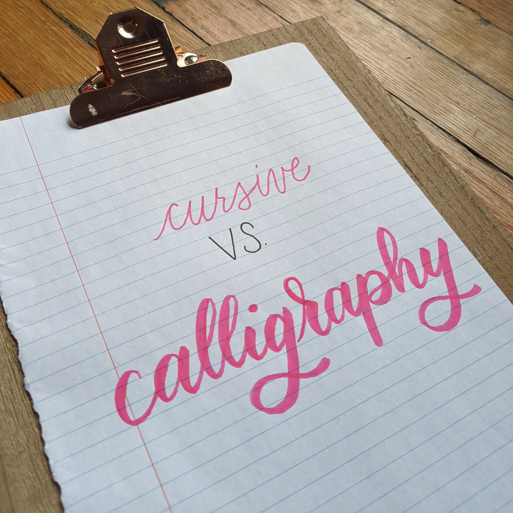Cursive Vs. Calligraphy What's the difference? — The Lettering Grove