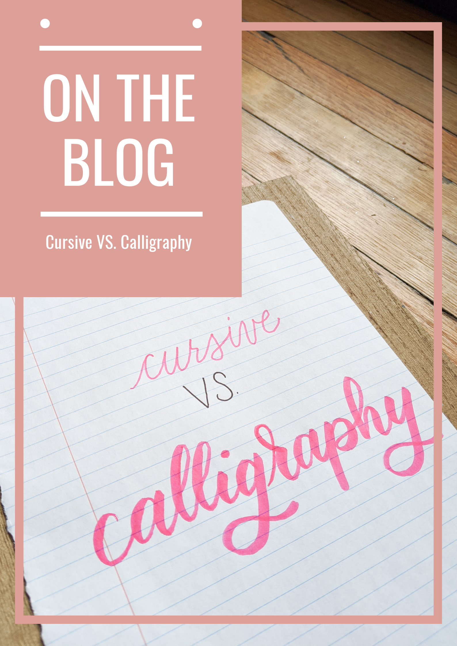 Cursive Vs. Calligraphy -What's the difference?