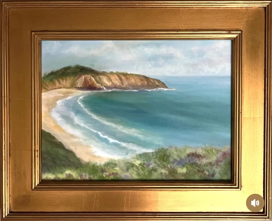 Abalone Point | 12x16" | Gold Frame
