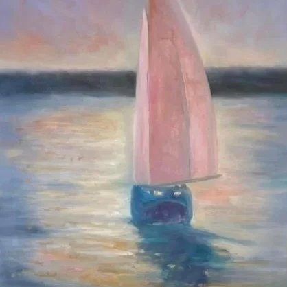 Newport Harbor Sail | 24 x 30" | $950