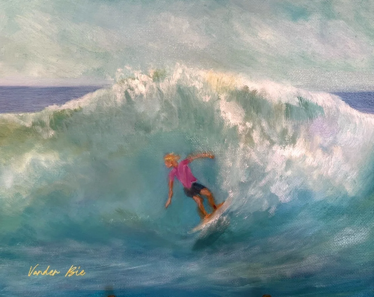 Surfing the Wedge | 8x10" | $150