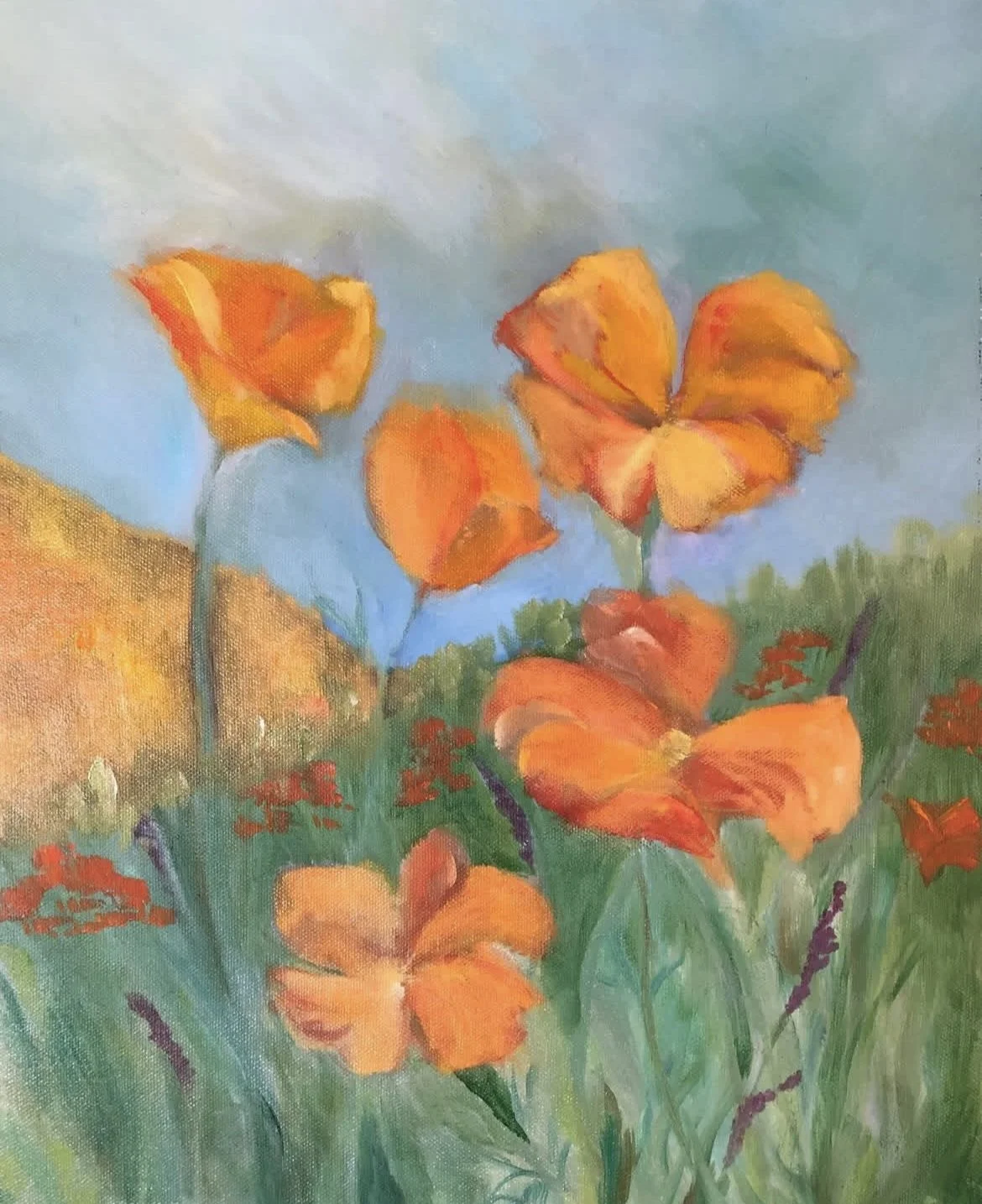 Poppies are Blooming! - 12x16" - $400