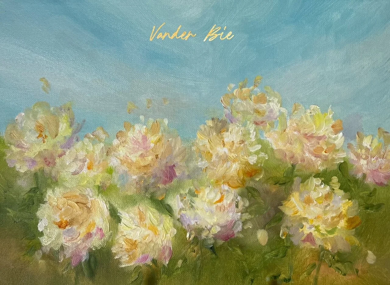 Peace Rose Garden - 9x12" - $195 - Sold