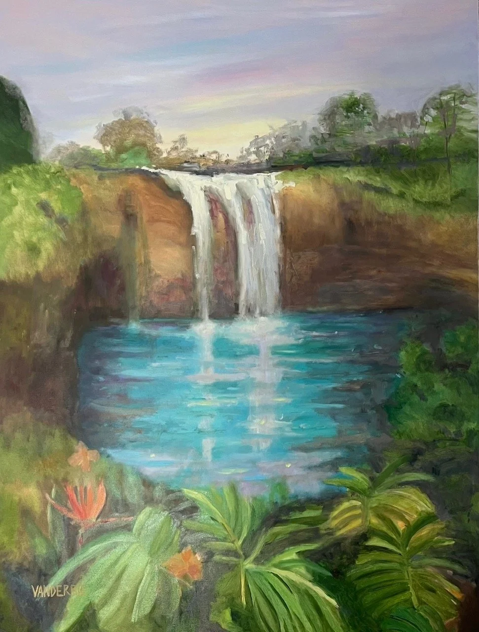 Wailua Falls, Kauai | 36x48" | $2,500
