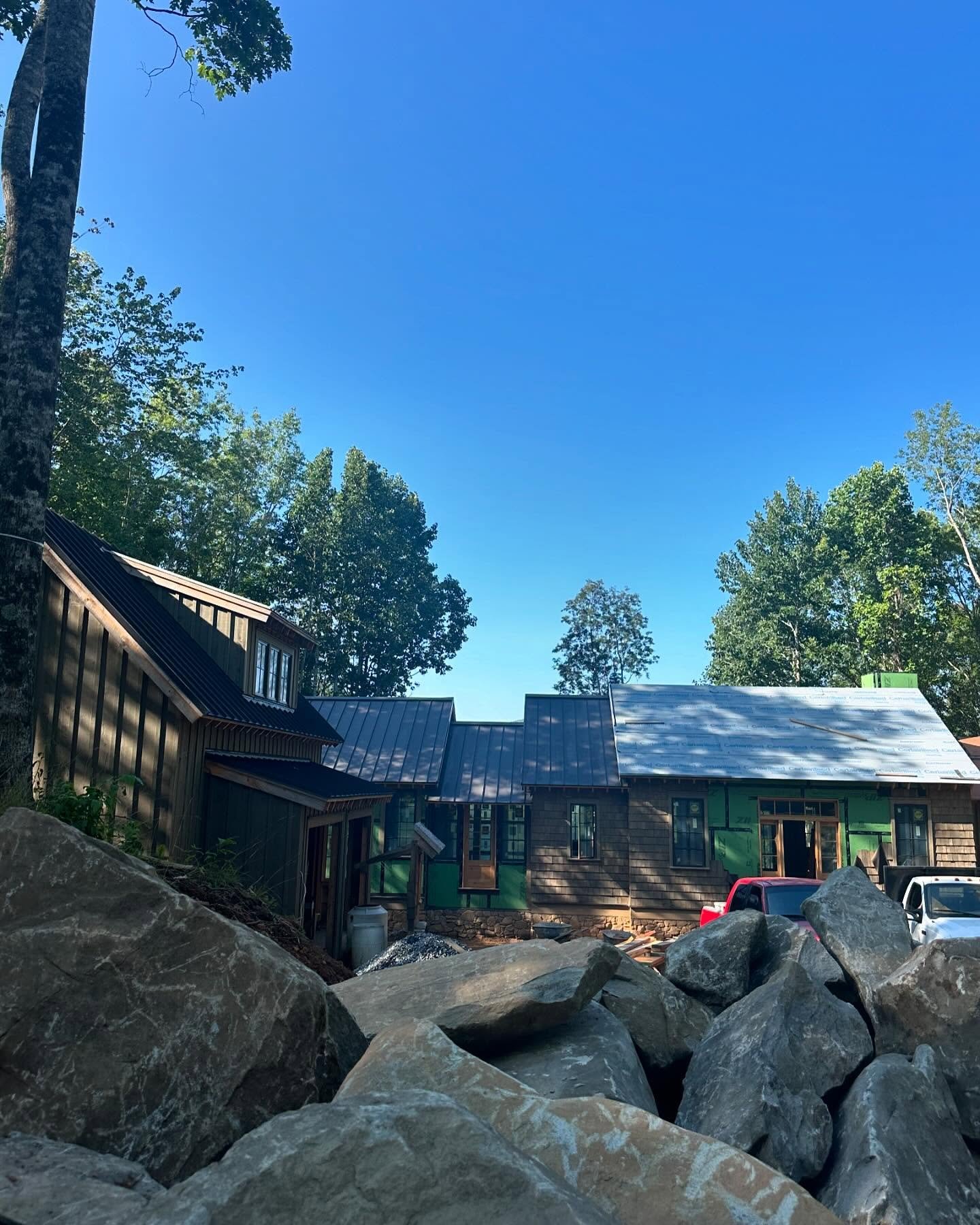 Beautiful day for a site visit..or two!! @augustinteriors @balsammountainpreserve #theberrygroup