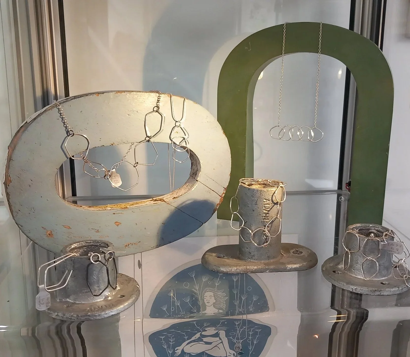 Jewellery at the Found gallery, Dunbar