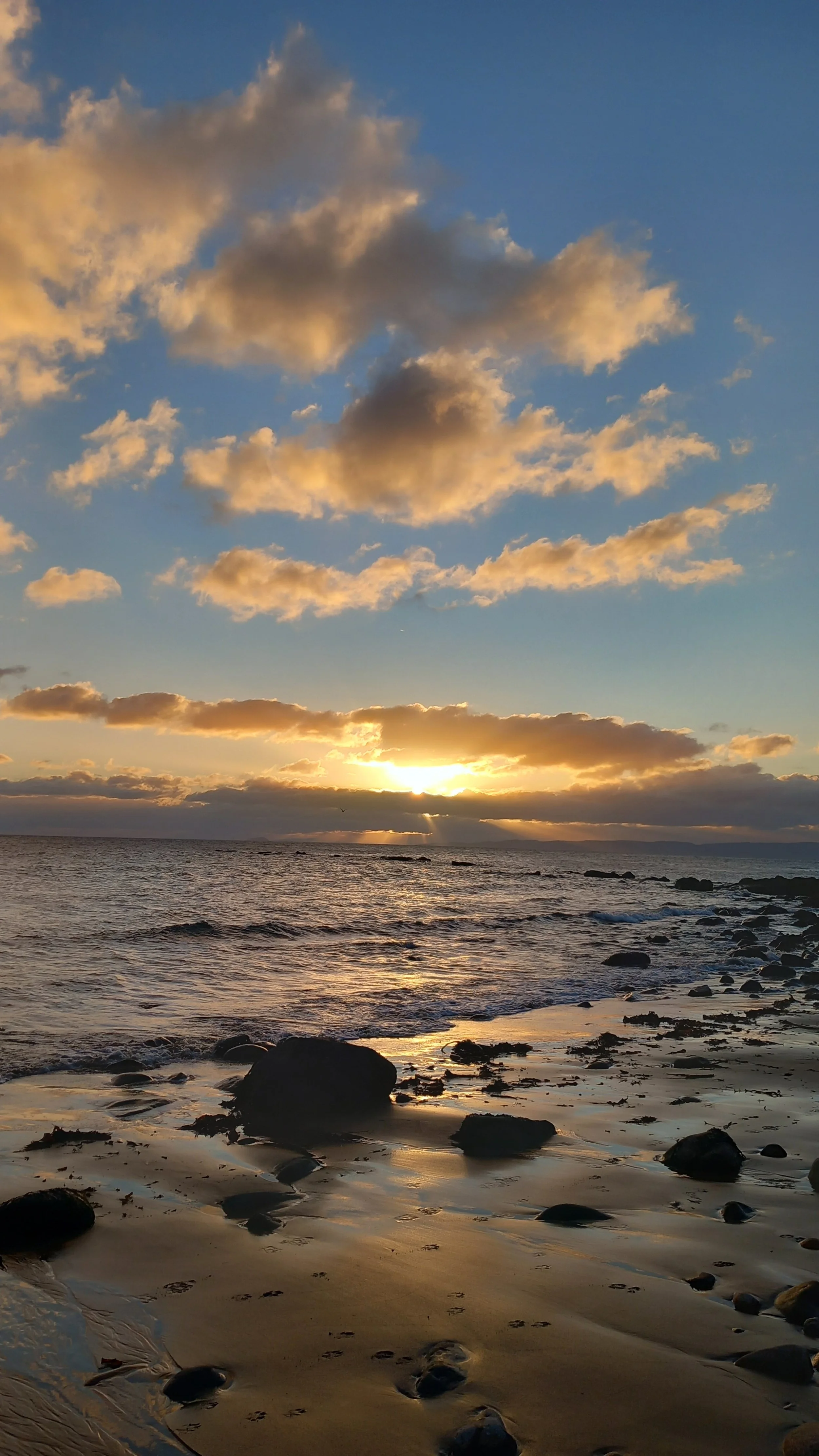 sunset on Arran, Feb 2025