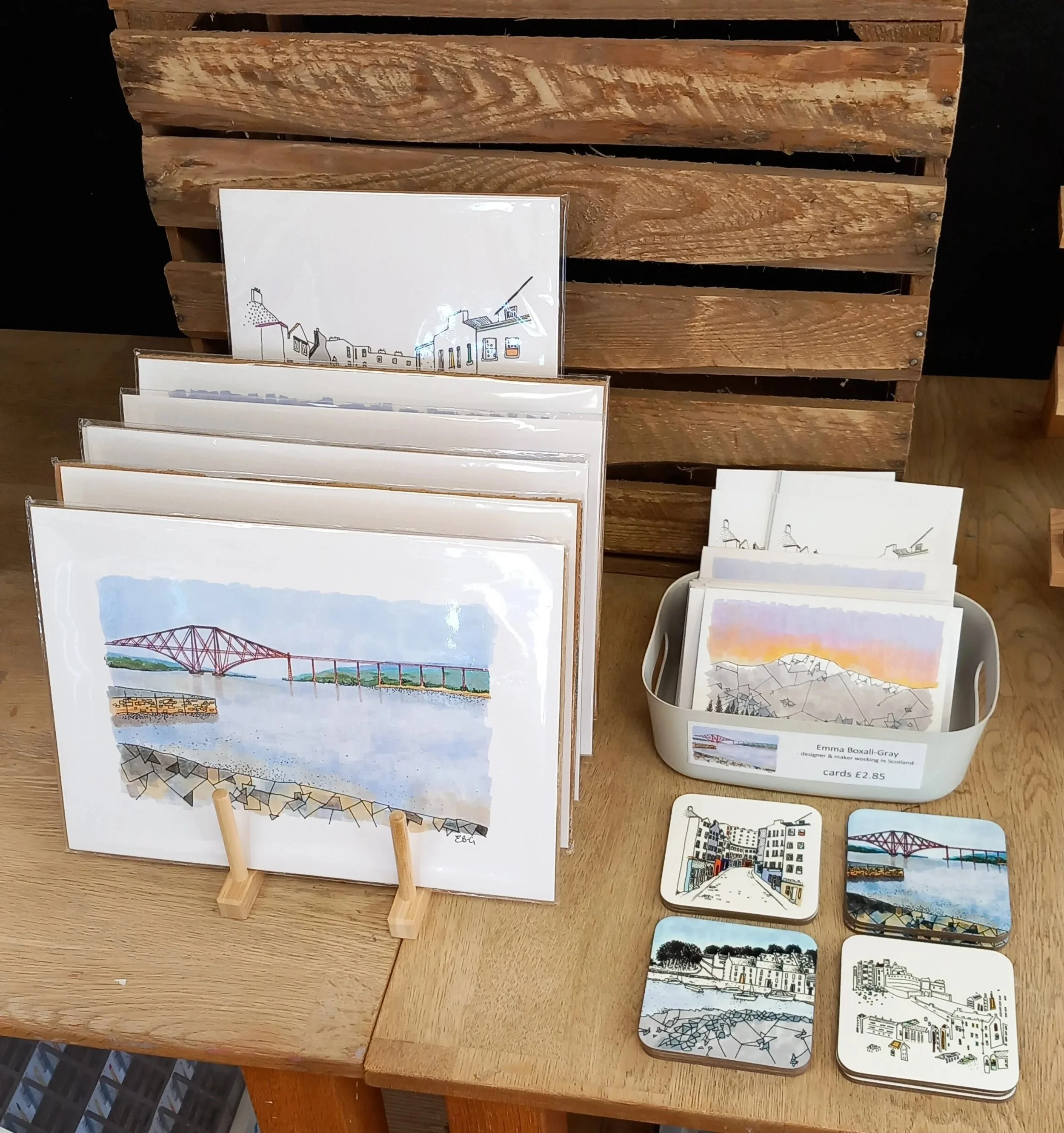 New stockist Honey pot creative cafe, South Queensferry, April