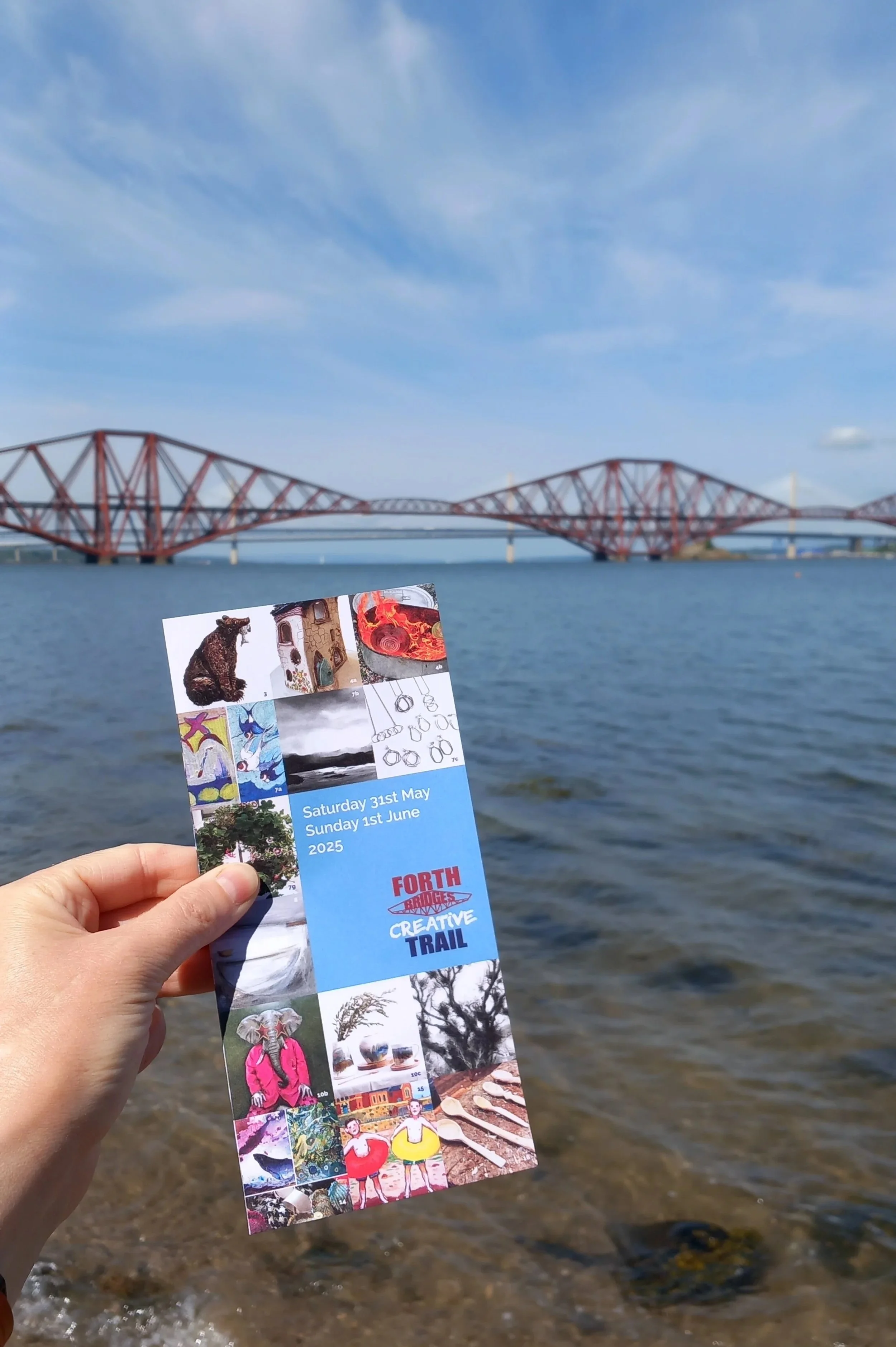 Leaflet for the Forth Bridges creative trail, May 2025