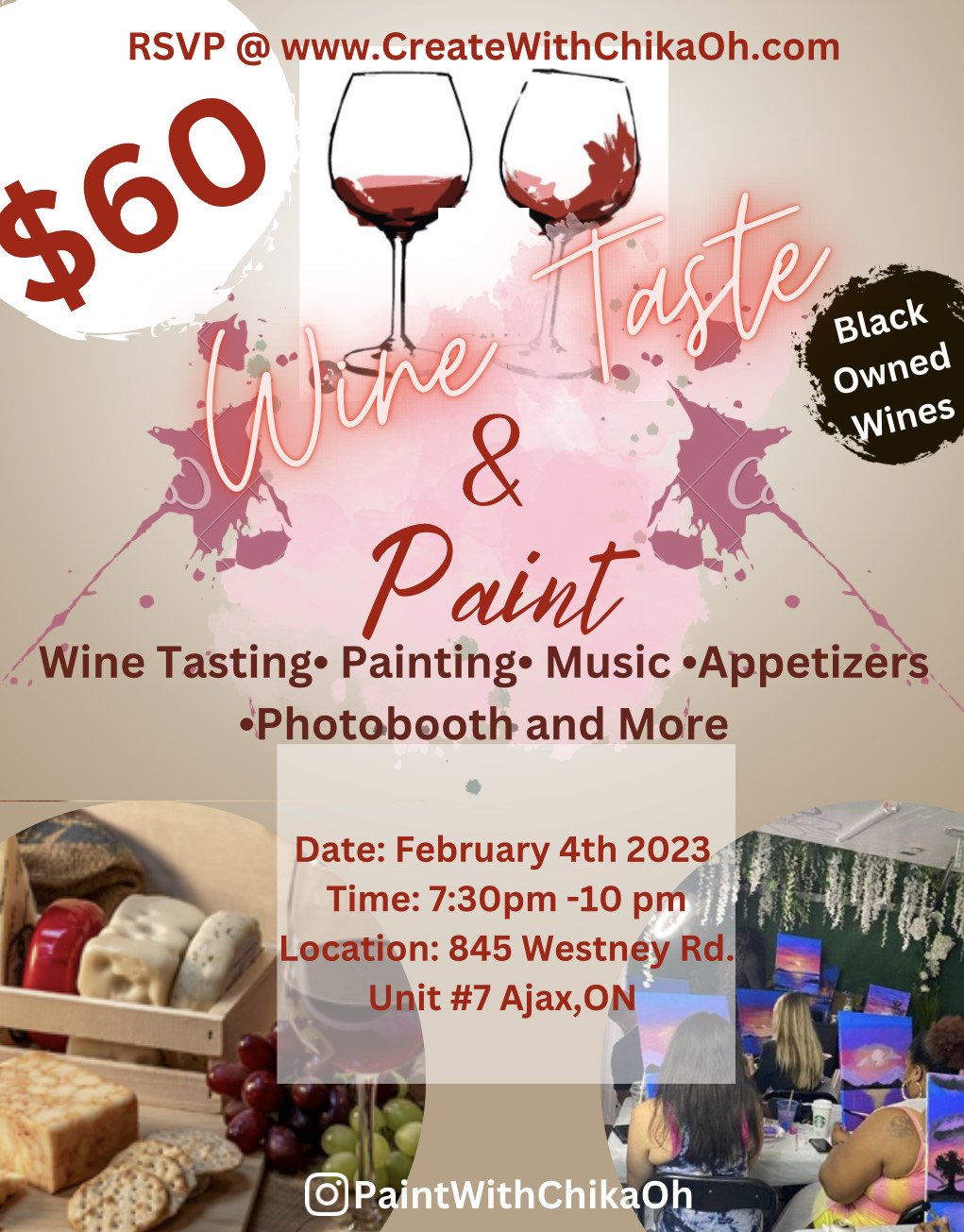 Wine Taste and Paint  