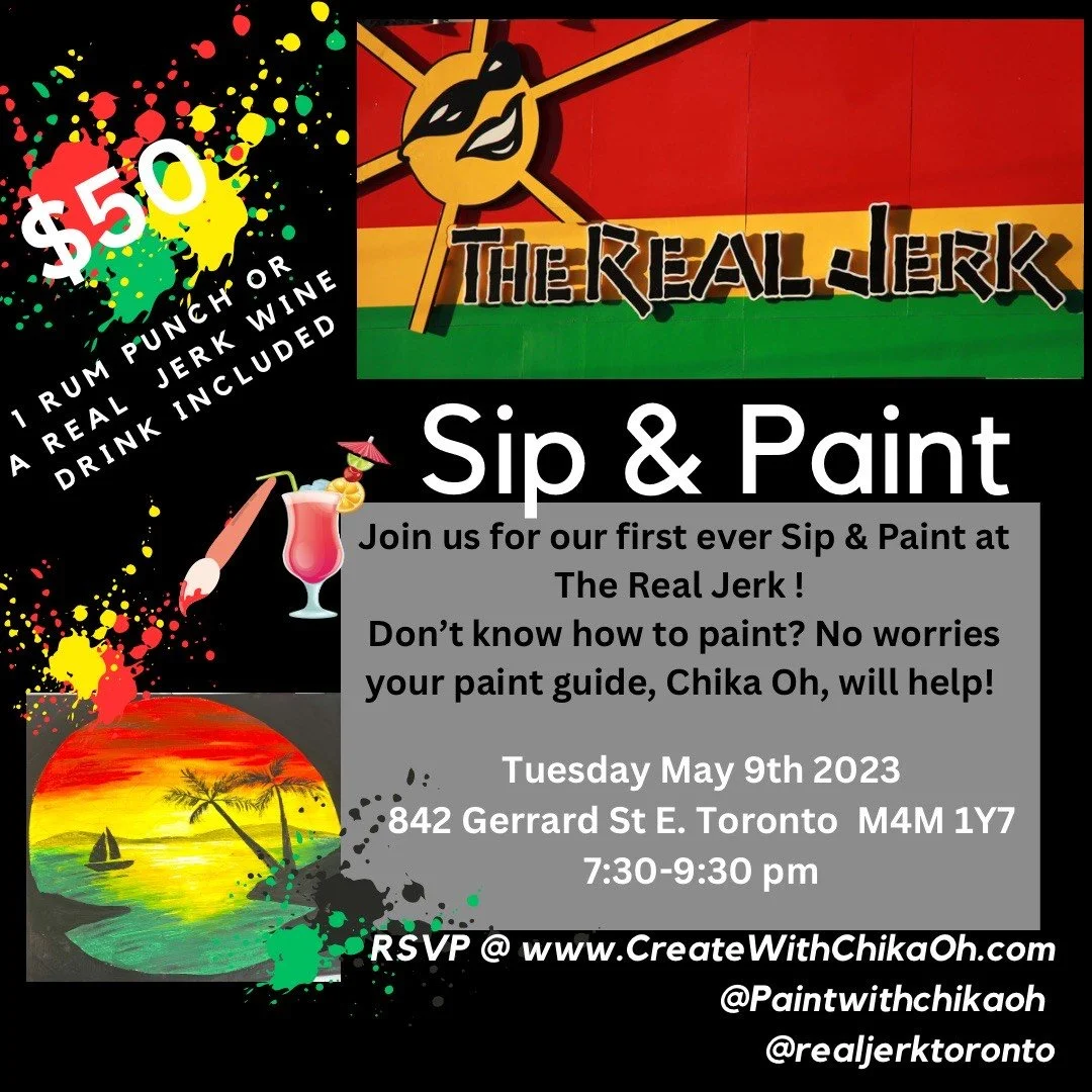 The Real Jerk: Sip and Paint Night!