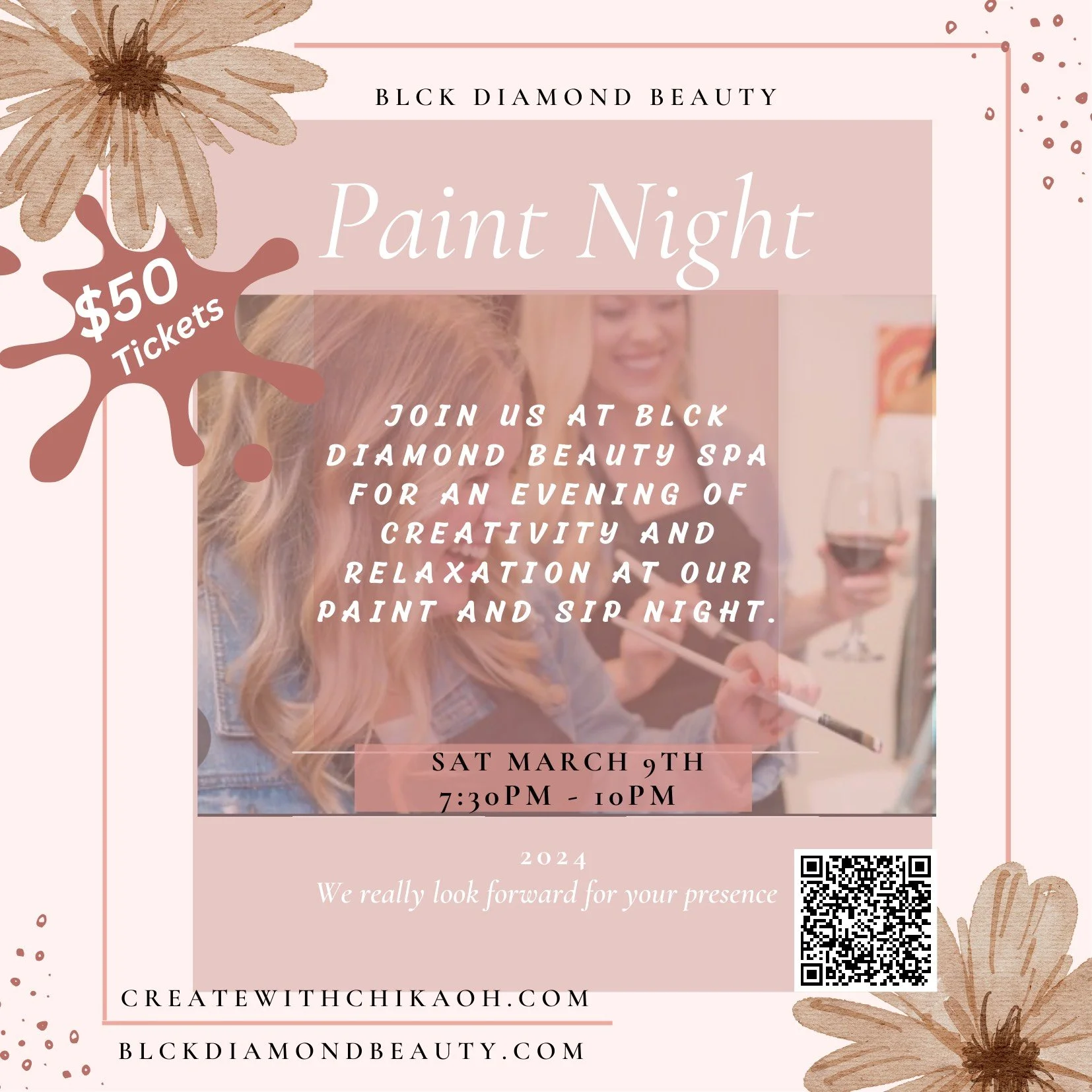 BLCK DIAMOND BEAUTY STUDIO: PAINT NIGHT