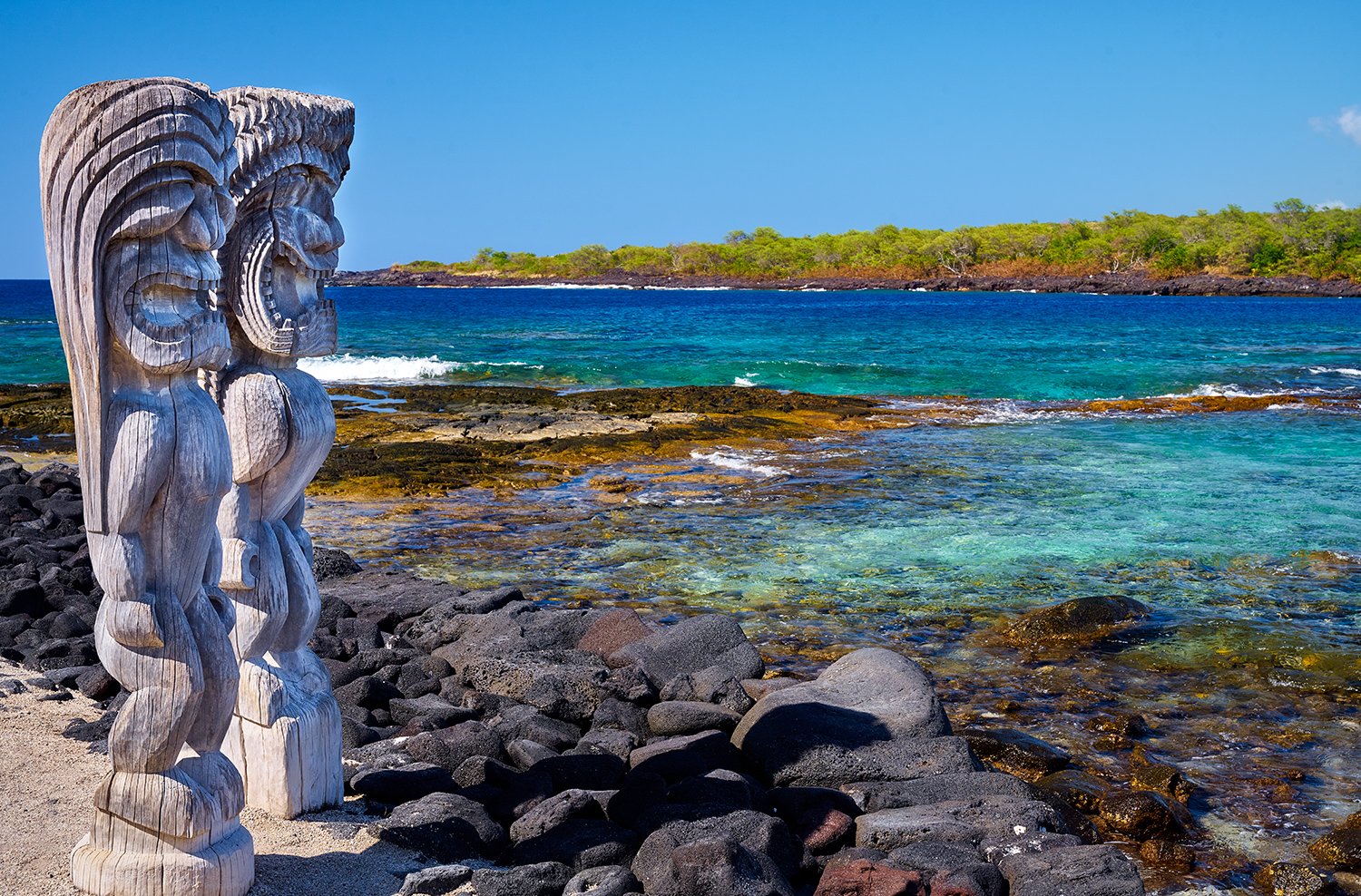 Pu'uhonua o Honaunau, sacred place of refuge