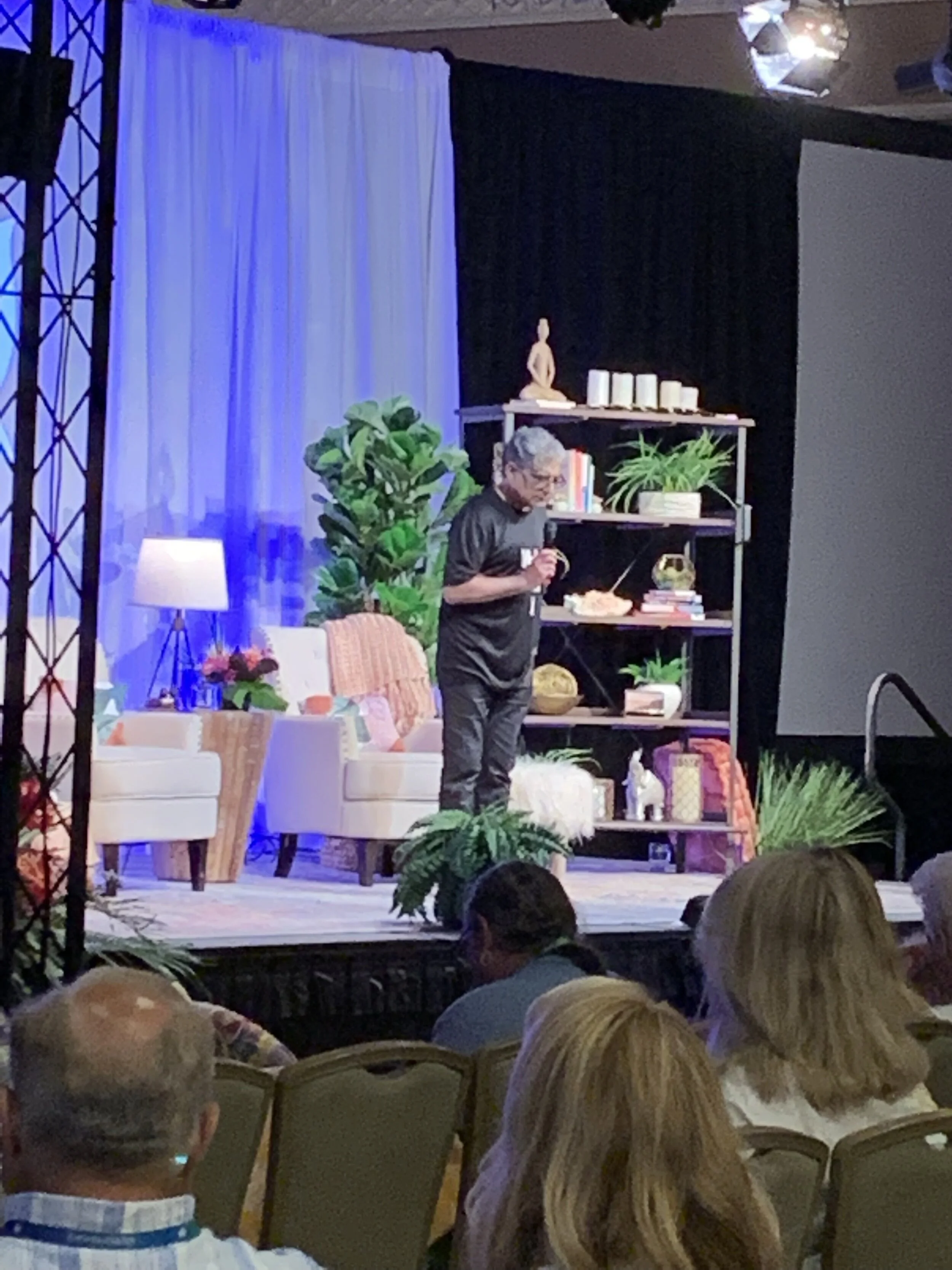 Deepak doing what he does best, sharing the wisdom of the ancient teachings