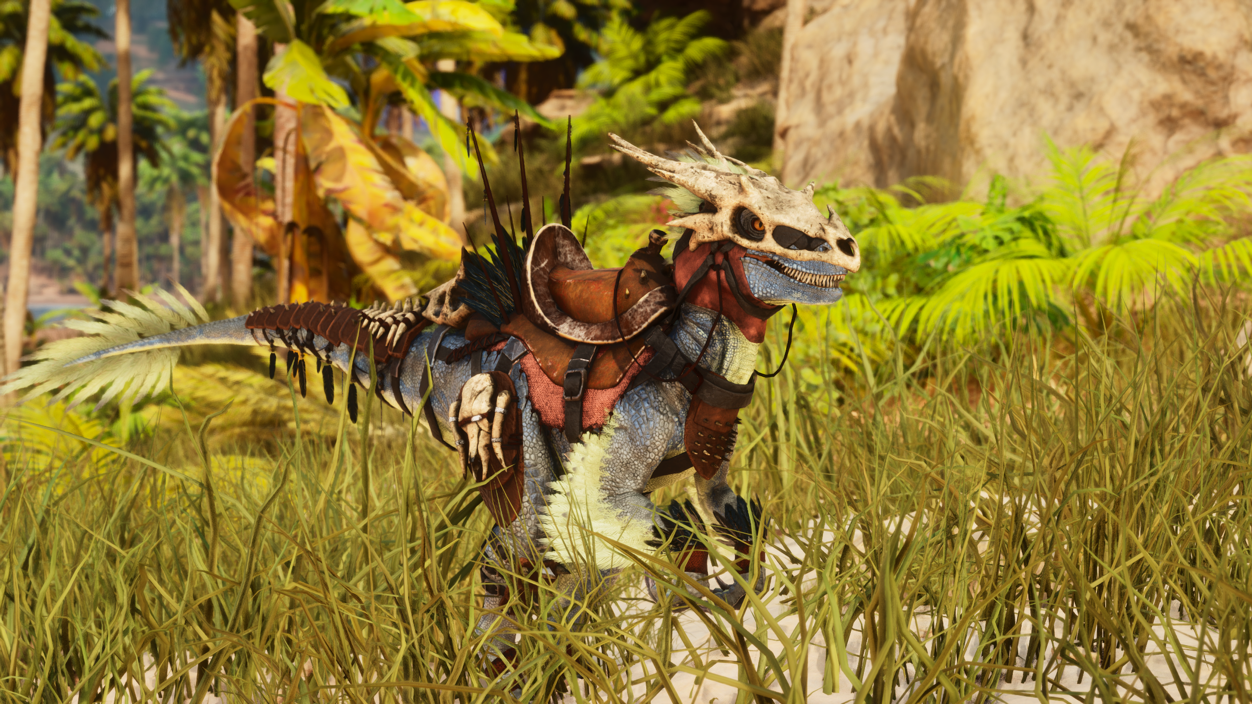 Tribal Head-Hunter Raptor Saddle