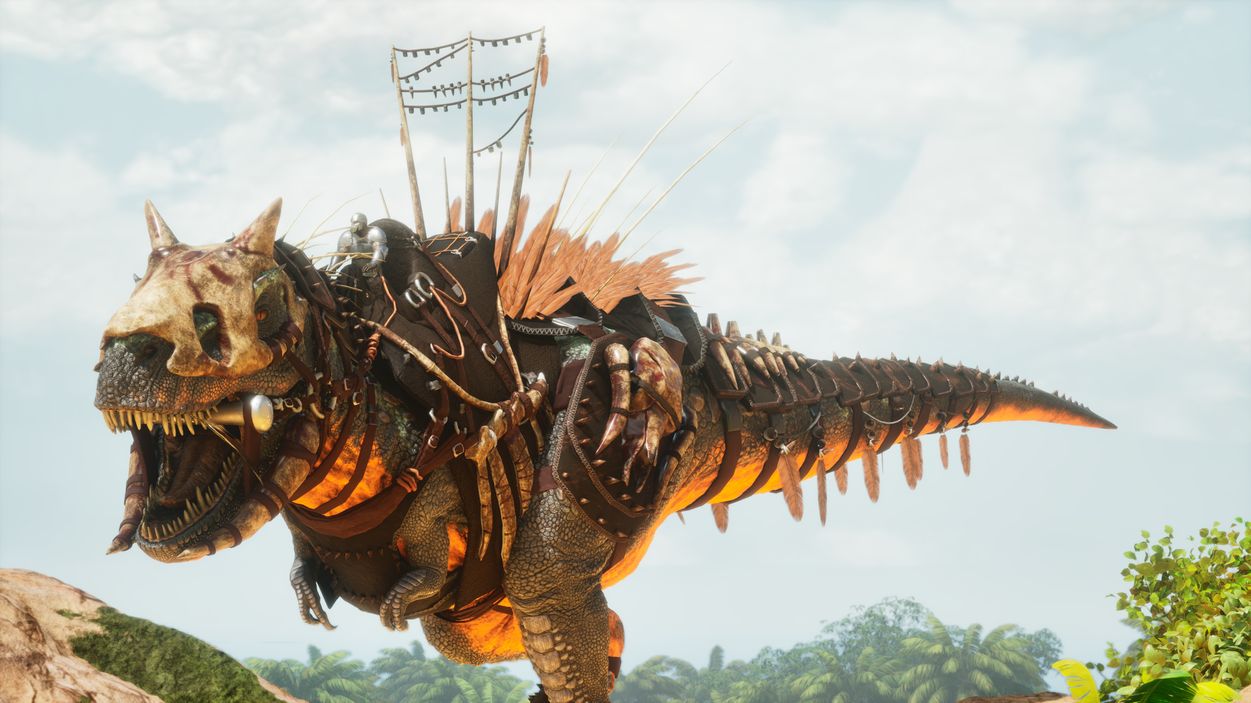 Tribal Tyrant King T-Rex Saddle