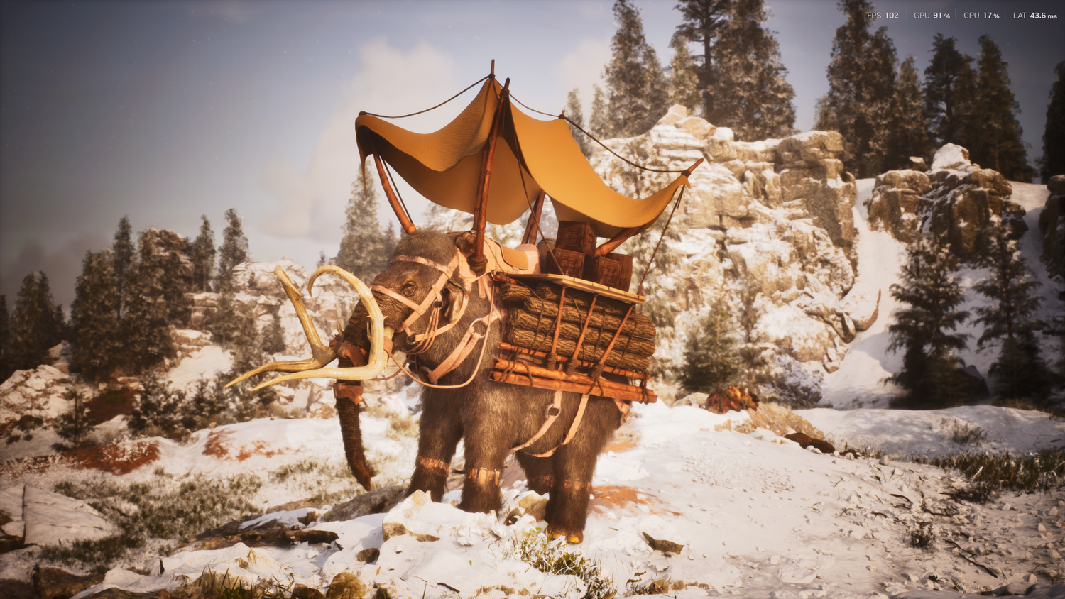 Tribal Mammoth Canopy Saddle
