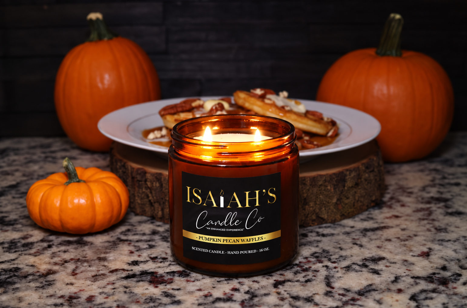 Pumpkin Pecan Waffles