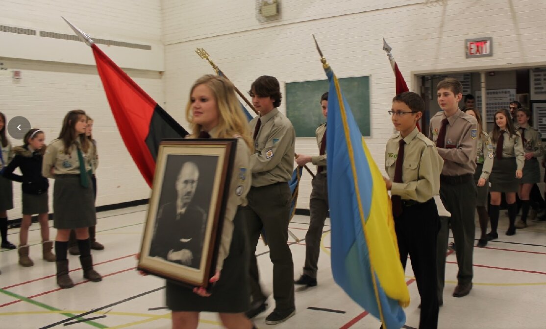 The LUC’s youth organisation commemorated an anniversary of Yaroslav Stetsko in 2012.