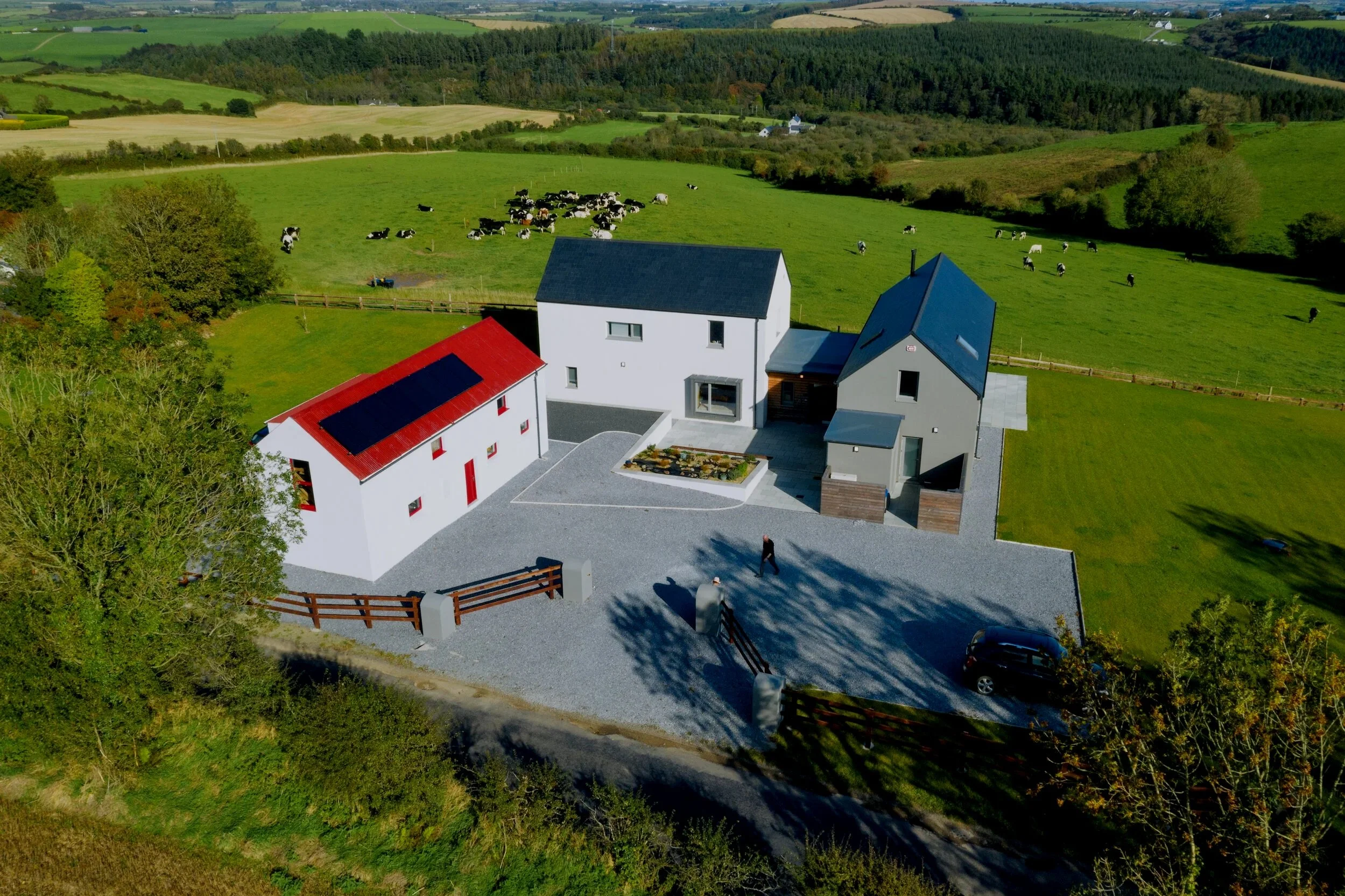 New build Riverstick Kinsale Cork courtyard