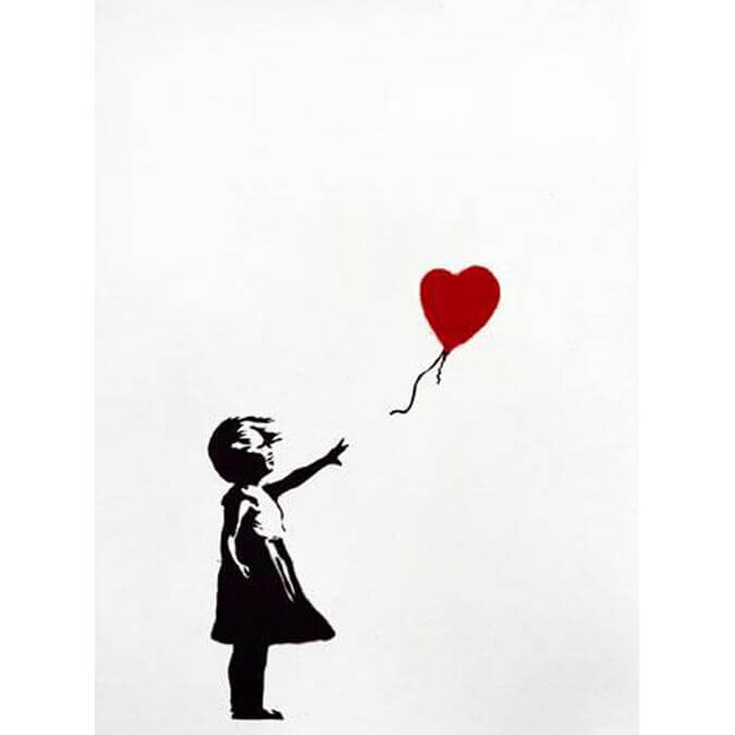 Get a Banksy Buy Banksy art Banksy balloon girl