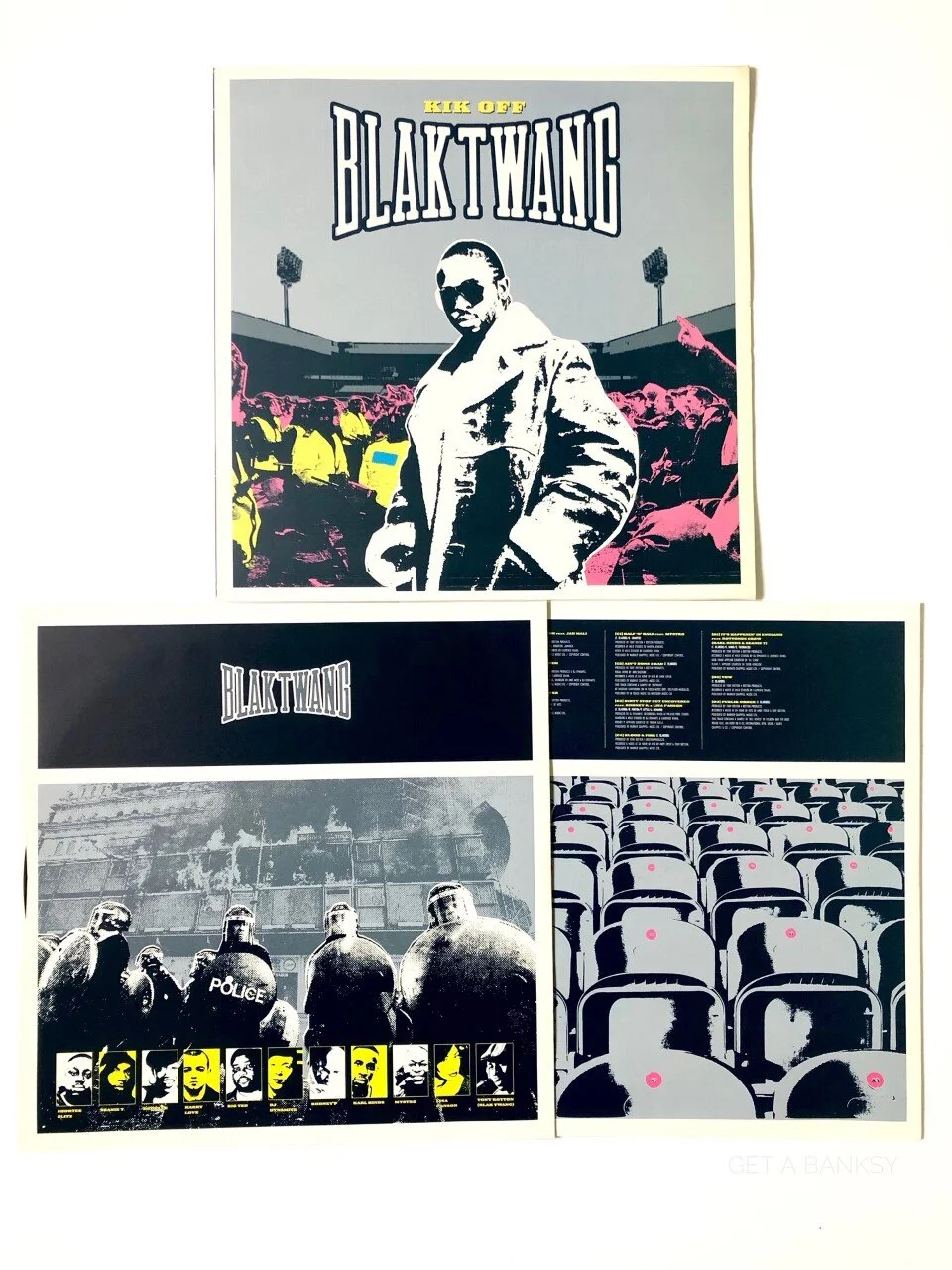 Blak Twang Kik Off Double LP Vinyl Banksy exclusive cover artwork 