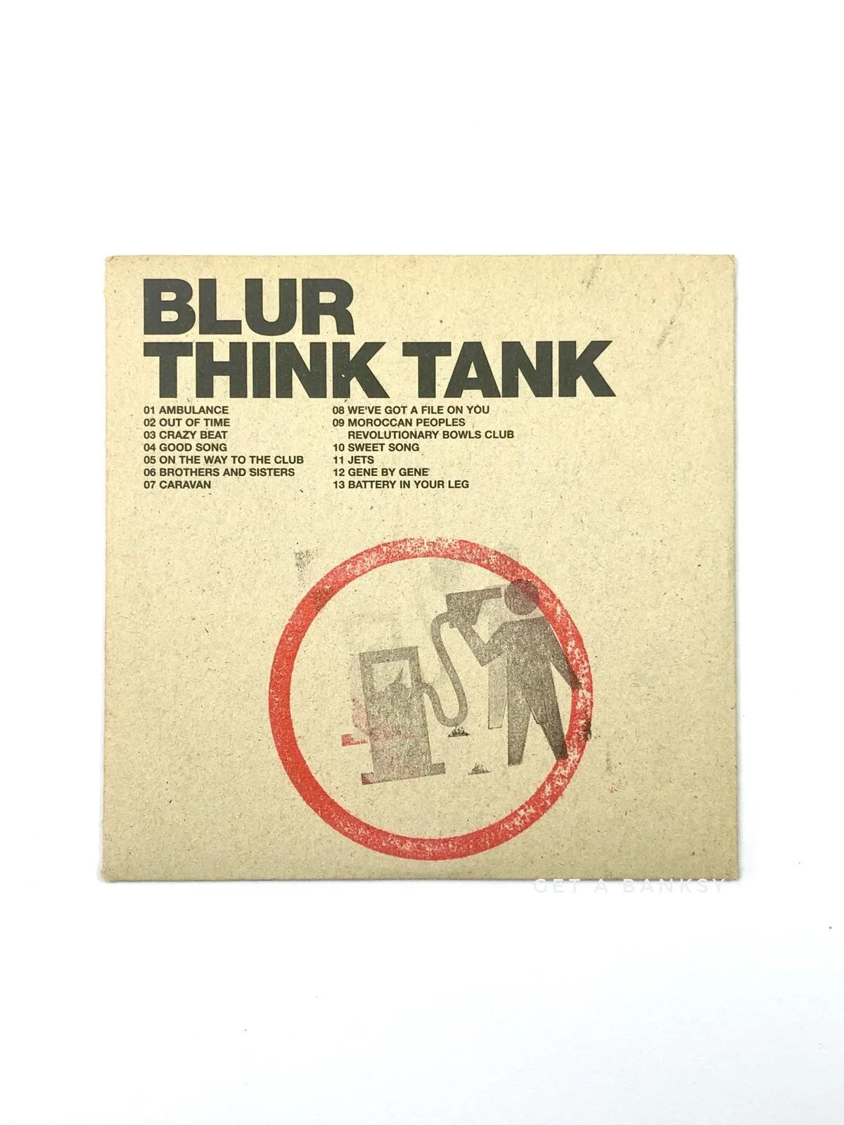 Blur Think Tank Promo CD Petrol Head Banksy Ink Stamp — Get a Banksy