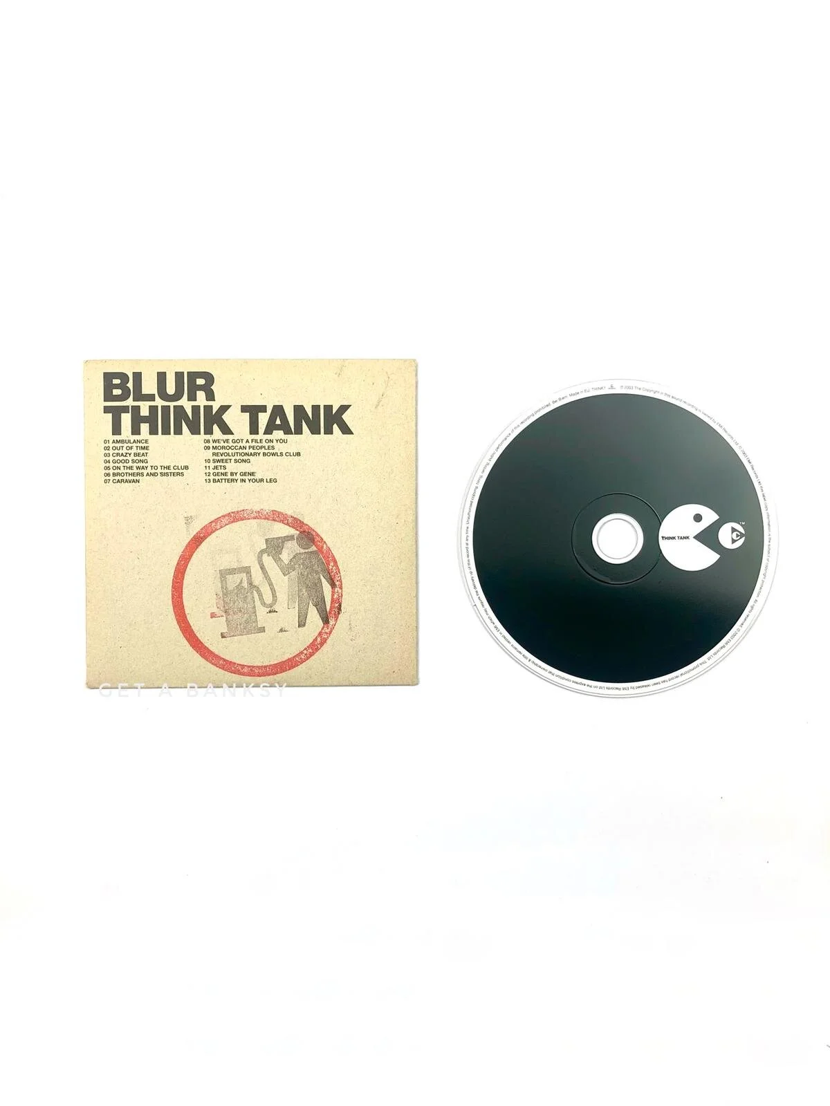 Blur Think Tank Promo CD Petrol Head Banksy Ink Stamp — Get a Banksy