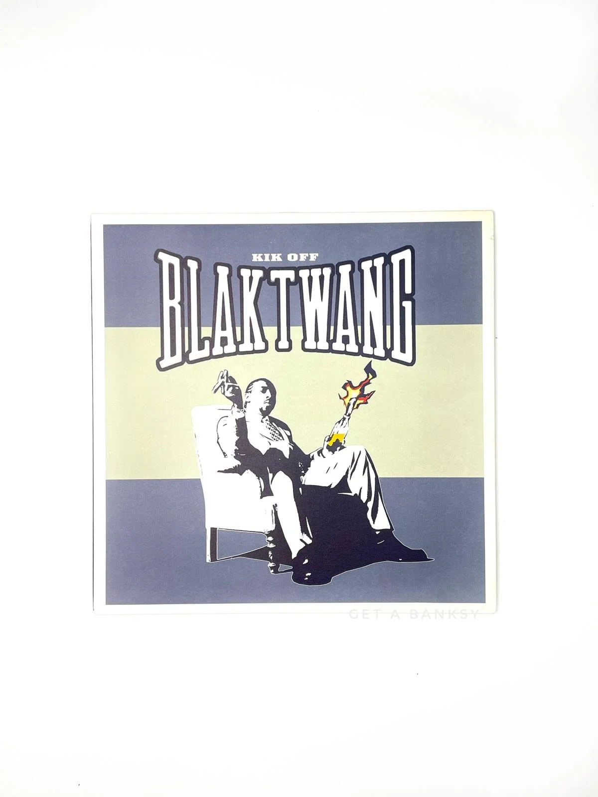 Blak Twang Kik Off LP exclusive Banksy cover artwork — Get a Banksy