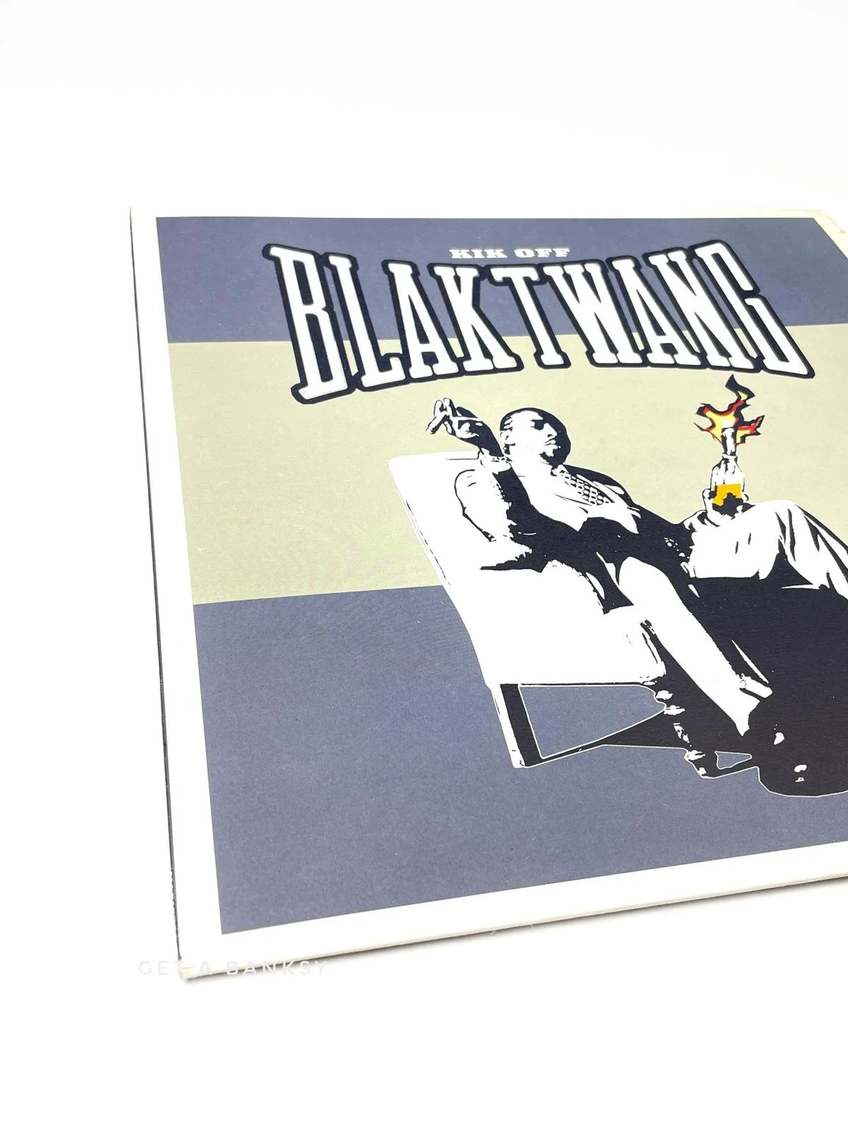 Blak Twang Kik Off LP exclusive Banksy cover artwork — Get a Banksy