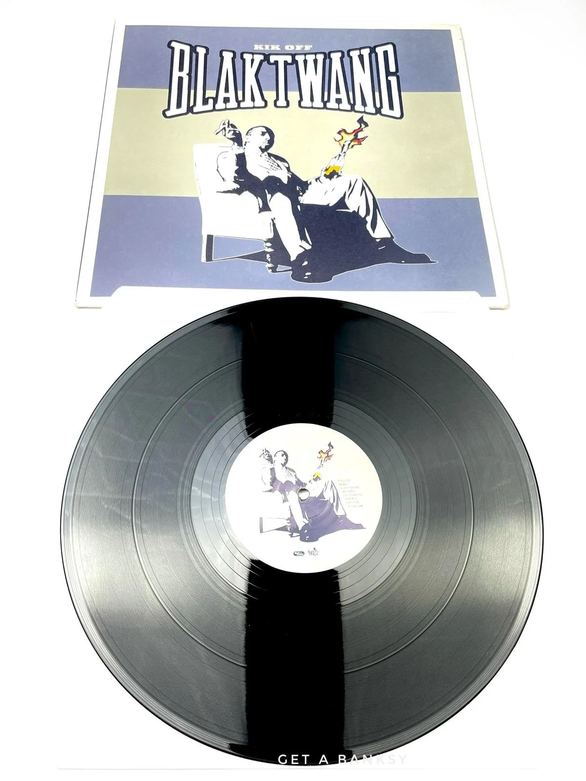 Blak Twang Kik Off LP exclusive Banksy cover artwork — Get a Banksy