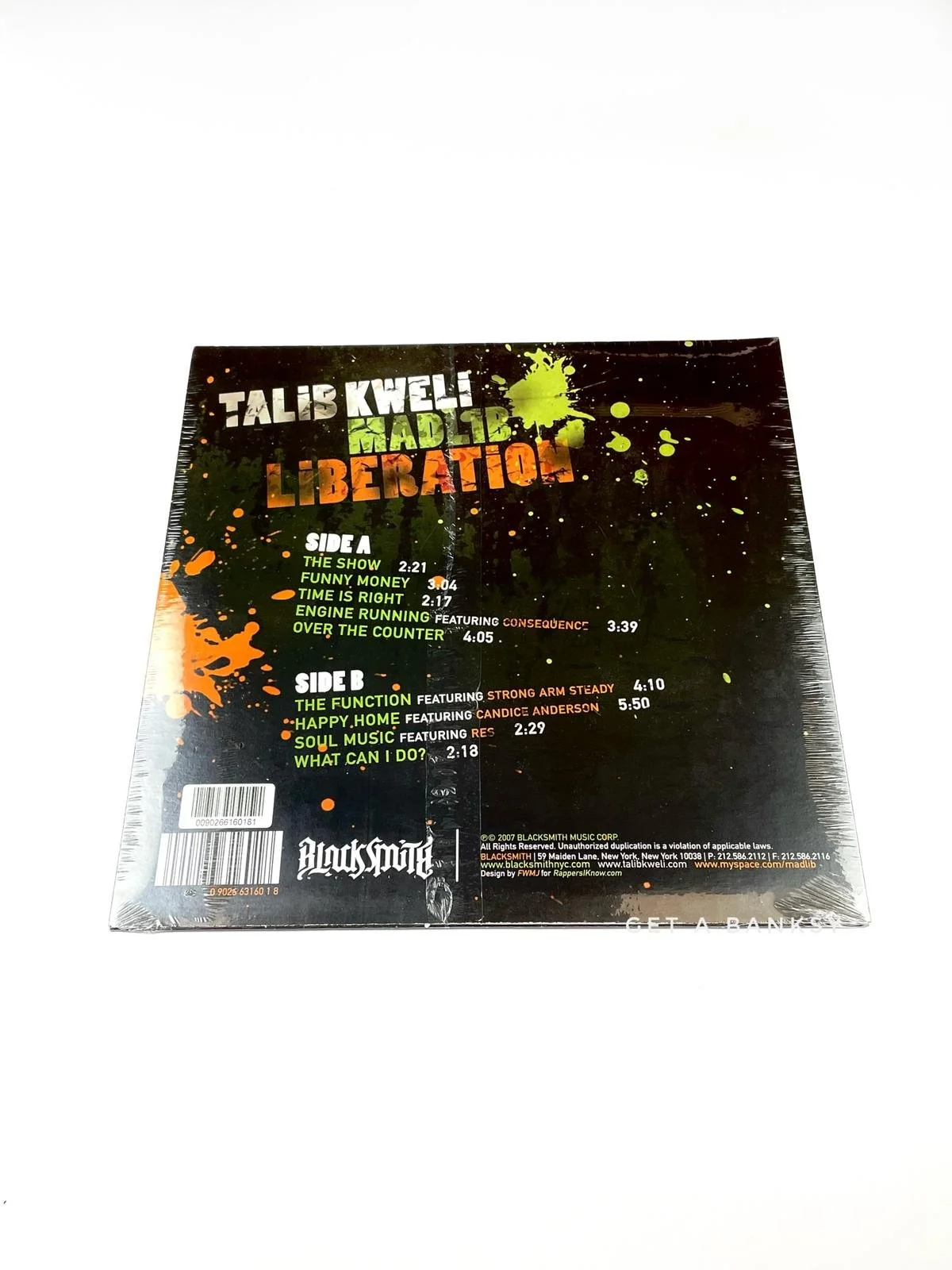 Banksy Silver Flags Talib Kweli Liberation record cover — Get a Banksy