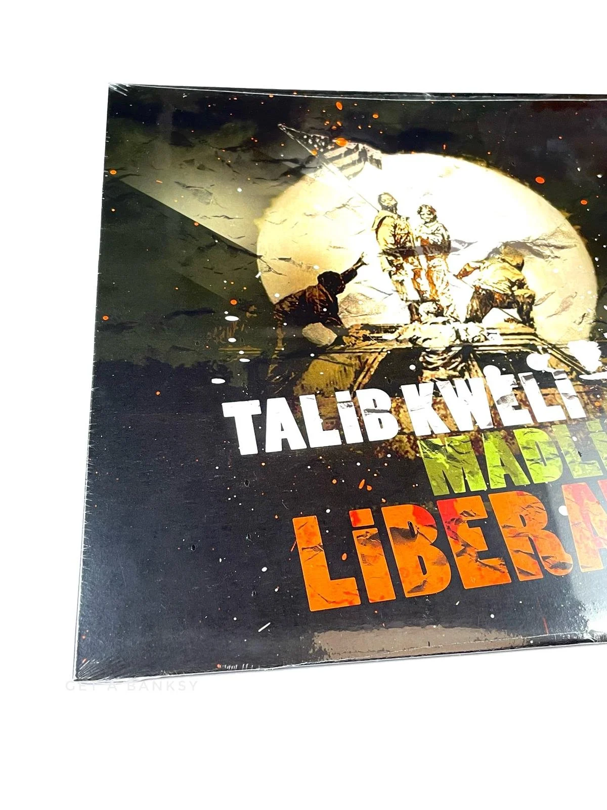 Banksy Silver Flags Talib Kweli Liberation record cover — Get a Banksy