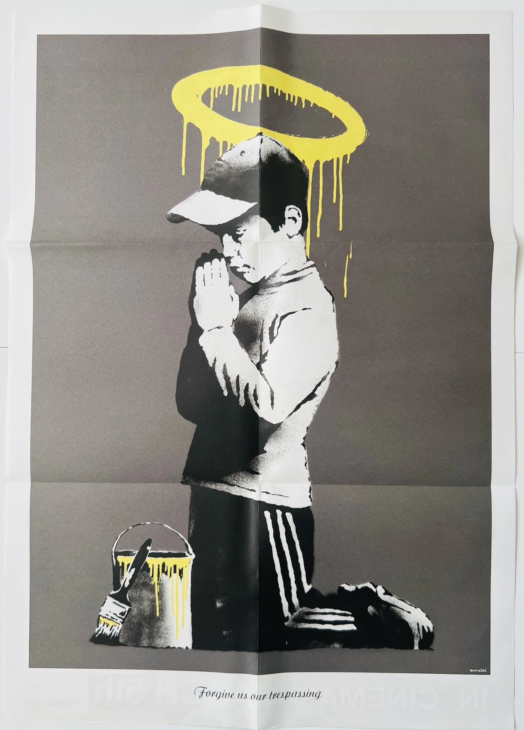 Banksy Don't Panic Forgive us our Trespassing Poster