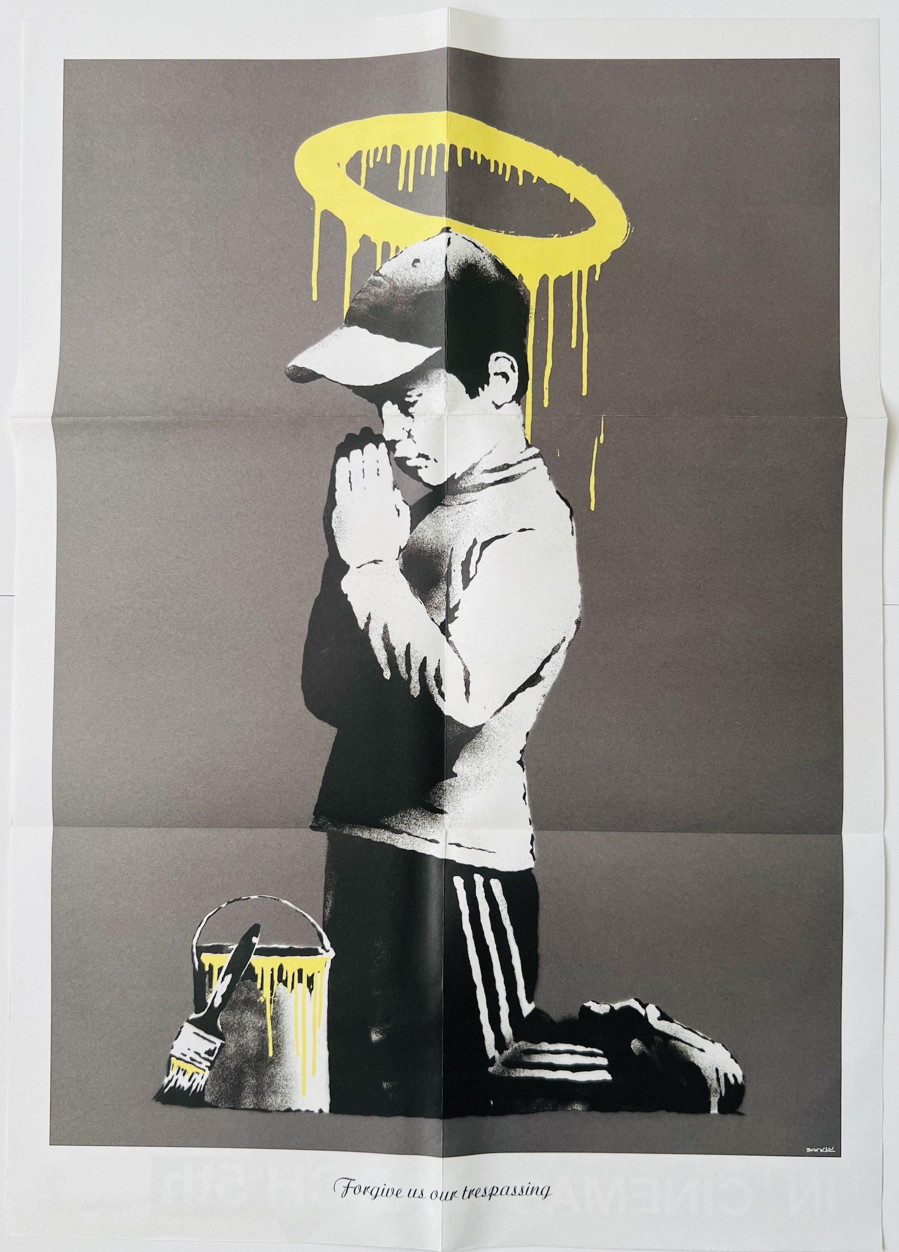 Banksy Don't Panic Forgive us our Trespassing Poster — Get a Banksy